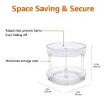 Amazon Basics 2-Tier Clear Lazy Susan Turntable