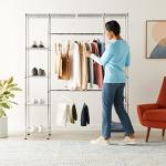 Adjustable Metal Hanging Storage Organizer Rack
