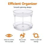 Amazon Basics 2-Tier Clear Lazy Susan Turntable