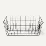 Amazon Basics Black Wire Storage Baskets - Set of 6