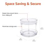 Amazon Basics 2-Tier Clear Lazy Susan Turntable