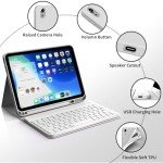 iPad 11/10th Gen Case with Detachable Keyboard