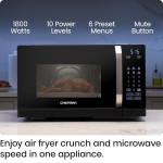 Chefman MicroCrisp Convection Microwave Oven - Black