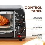 Compact 2-Slice Toaster Oven with Timer and Temperature