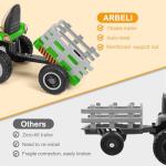 ARBELI 12V Ride-On Tractor with Remote Control