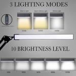 Adjustable LED Desk Lamp with Clamp & Memory