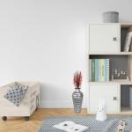 20-Inch Tall Mosaic Floor Vase - Silver & Black