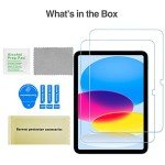 ProCase HD Clear Tempered Glass Screen Protectors for iPad