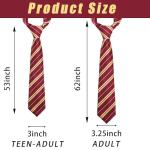 Red Satin Halloween Cosplay Necktie for All