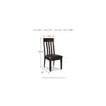 Ashley Haddigan Dark Brown Dining Room Chair