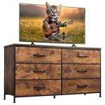 WLIVE 6-Drawer Wide Dresser and TV Stand