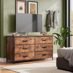 WLIVE 6-Drawer Wide Dresser and TV Stand