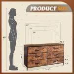 WLIVE 6-Drawer Wide Dresser and TV Stand