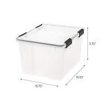 IRIS USA 47 Quart Weatherproof Storage Bins, 6 Pack