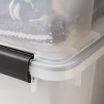 IRIS USA 47 Quart Weatherproof Storage Bins, 6 Pack