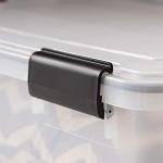 IRIS USA 47 Quart Weatherproof Storage Bins, 6 Pack