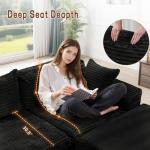 Cozy 108" Modular L-Shaped Sectional Sofa