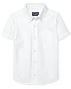 Boys' Short Sleeve Oxford Shirt - White