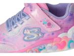 SKECHERS Girls Eternal Heart Lights Sneakers, Pink