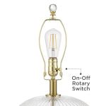 Darrah 19" Clear Glass Table Lamps - Set of 2