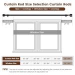 Adjustable 1-Inch Curtain Rod, 30 to 144 Inches