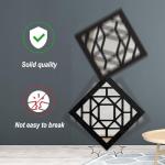 KOYILTD 2 Pack Rustic Square Wall Mirrors