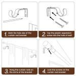 Adjustable 1-Inch Curtain Rod, 30 to 144 Inches