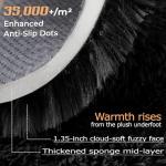 Large Soft Black Shag Rug for Living Room