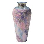 DecorShore 22-Inch Purple Mosaic Floor Vase
