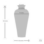 DecorShore 22-Inch Purple Mosaic Floor Vase