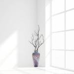 DecorShore 22-Inch Purple Mosaic Floor Vase