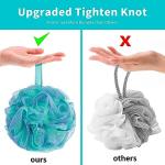 BCKENEY Soft Mesh Loofah Shower Scrubber Pack