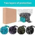 BCKENEY Soft Mesh Loofah Shower Scrubber Pack