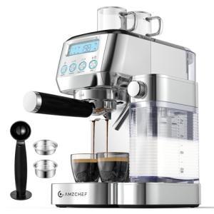 AMZCHEF Espresso Machine with Automatic Milk Frother