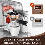 AMZCHEF Espresso Machine with Automatic Milk Frother