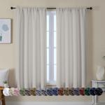 Ava Natural Blackout Curtains - 63 Inch, 2 Panels