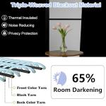 Ava Natural Blackout Curtains - 63 Inch, 2 Panels