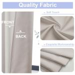 Ava Natural Blackout Curtains - 63 Inch, 2 Panels