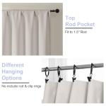 Ava Natural Blackout Curtains - 63 Inch, 2 Panels