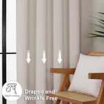 Ava Natural Blackout Curtains - 63 Inch, 2 Panels