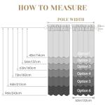 White Privacy Sheer Curtains - Light Filtering Panels