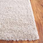 Beige Non-Shedding California Shag Area Rug 5'3"x7'6