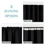 RYB HOME Blackout Curtains for Small Windows