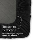 Stoa Paris Queen Satin Sheet Set - Black