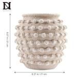 Beige Rustic Farmhouse Boho Decorative Vase