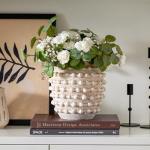 Beige Rustic Farmhouse Boho Decorative Vase