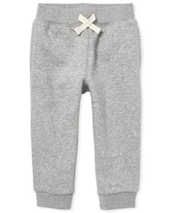 Kids Fleece Jogger Pants in Smoke Gray, 4T