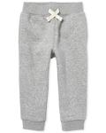 Kids Fleece Jogger Pants in Smoke Gray, 4T