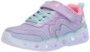 Skechers Heart Lights Sneakers for Girls, Lavender