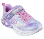 Skechers Girls Heart Lights Sneakers, Lavender 13.5